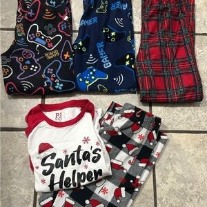 Place Kids Pajamas Set - Red, Blue, Black, White